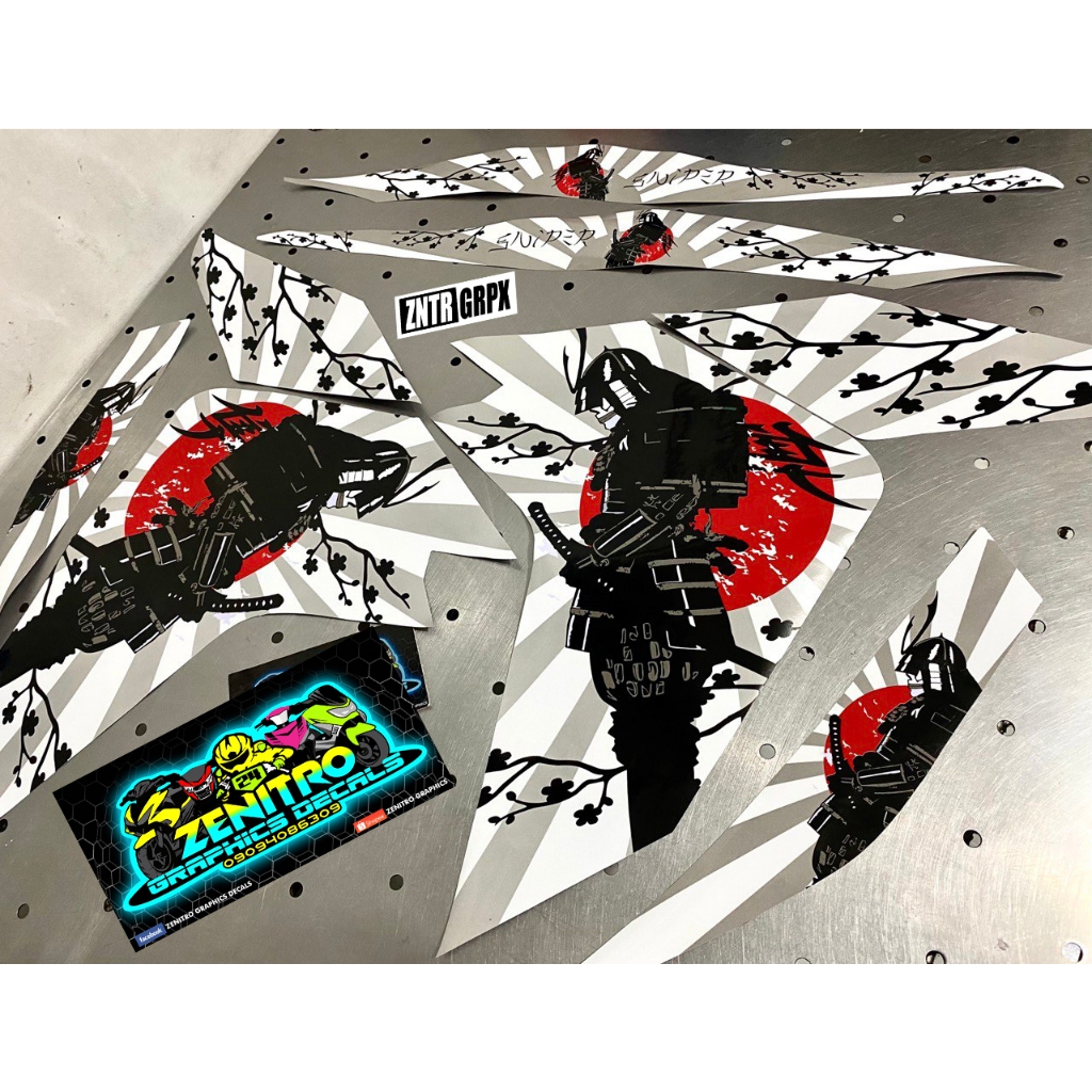 SAMURAI JAPAN DECALS FOR SNIPER 155 (ZENITRO GRAHICS DECALS) | Shopee ...
