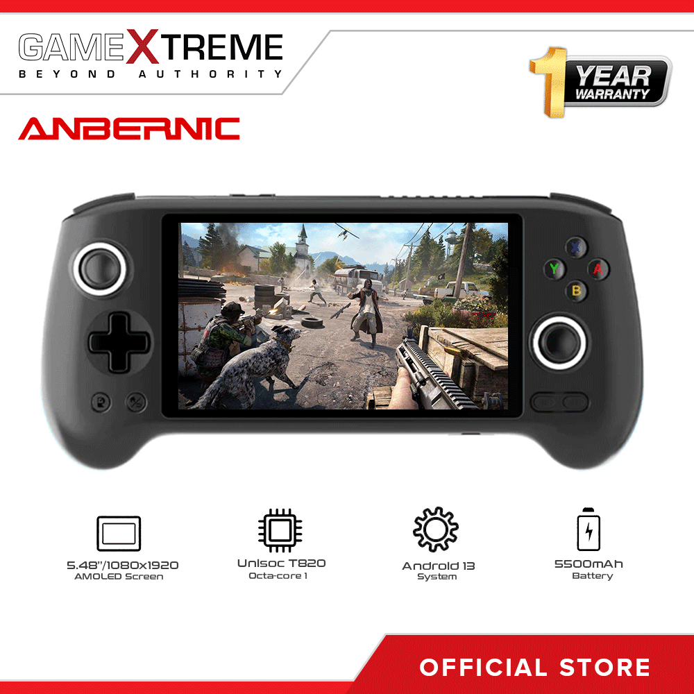 Anbernic RG556 Android Handheld Gaming Console 13” Oled Screen Black ...