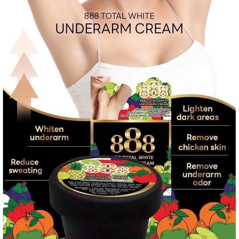 888 TOTAL WHITE UNDERARM CREAM Shopee Philippines