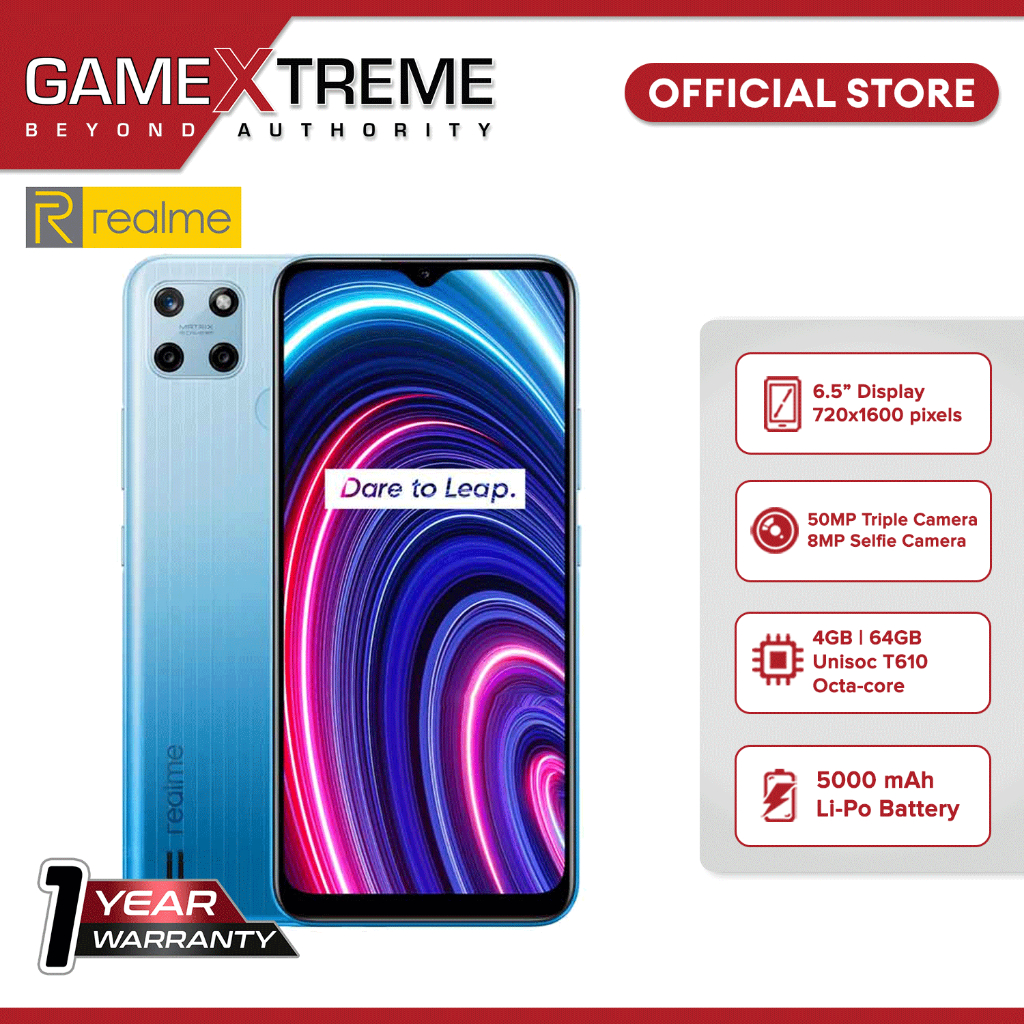 Realme C25Y 4gb/64gb Glacier Blue | Shopee Philippines
