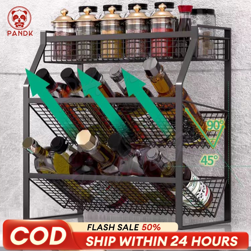 Stainless steel Kitchen Seasoning Rack Multi-Layer kitchen shelf ...