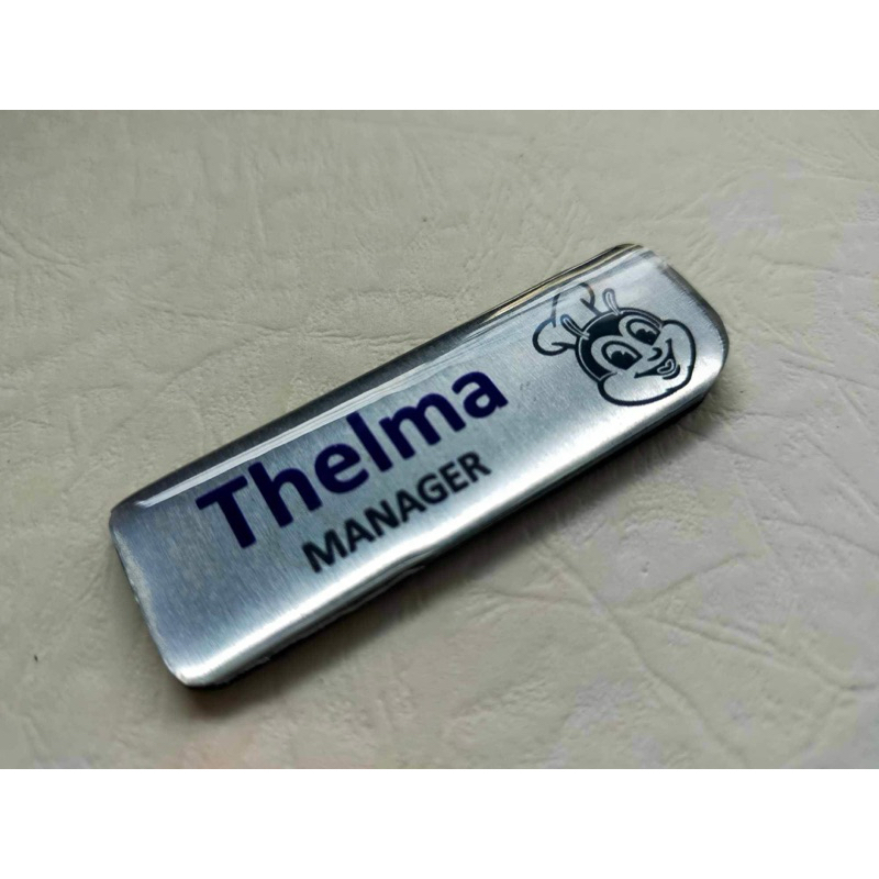 Customize Nameplate, Jollibee Stainless Nameplate for Manager, Team ...