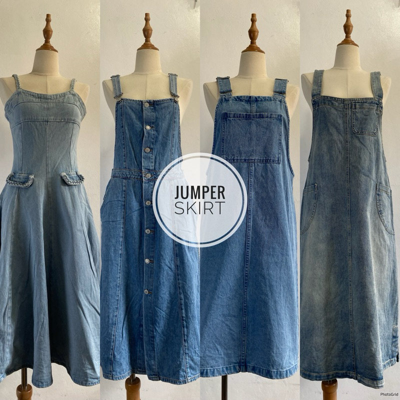 1 denim jumper skirt Shopee Philippines