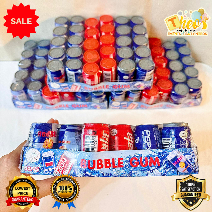 BUBBLE GUM CAN COCA COLA PEPSI 30PCS per pack chewy chocolate for kids ...