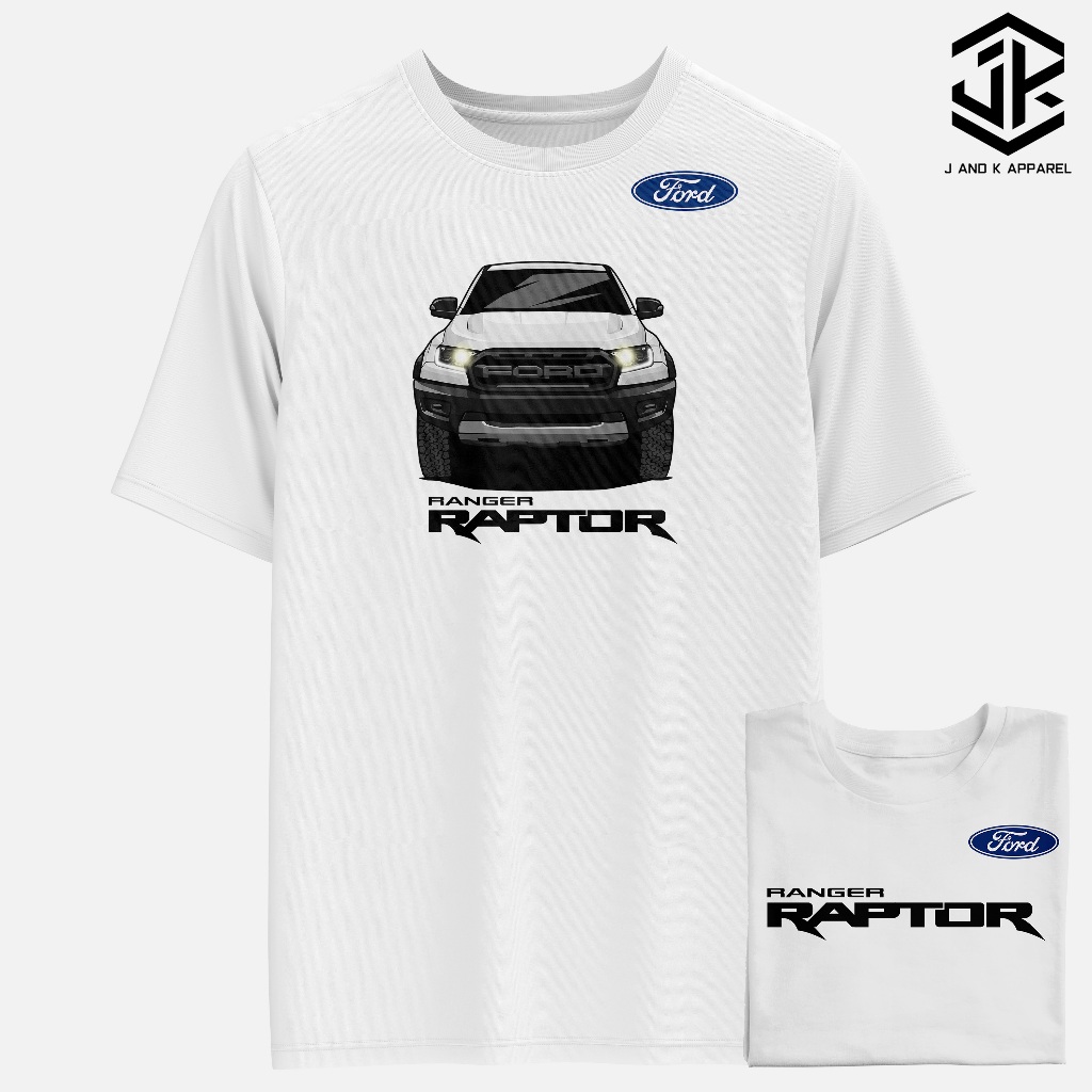 Ford Ranger Raptor Car Shirt Bundle Promo - White | Shopee Philippines