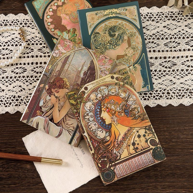 Kawaii Boss Classy notebook renaissance metallic shiny hard cover diary ...