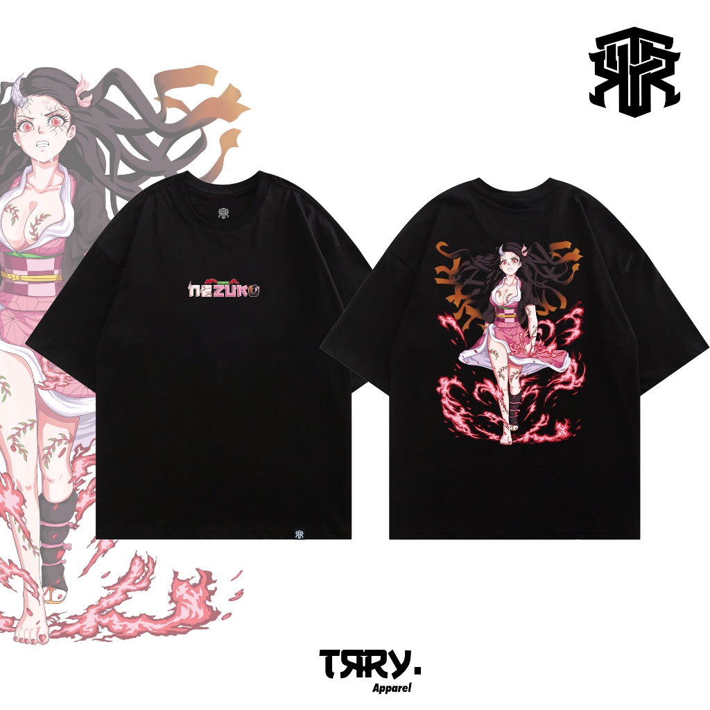 Anime Shirt Streetwear TRRY Apparel Nezuko Kamado Kimetsu no Yaiba ...