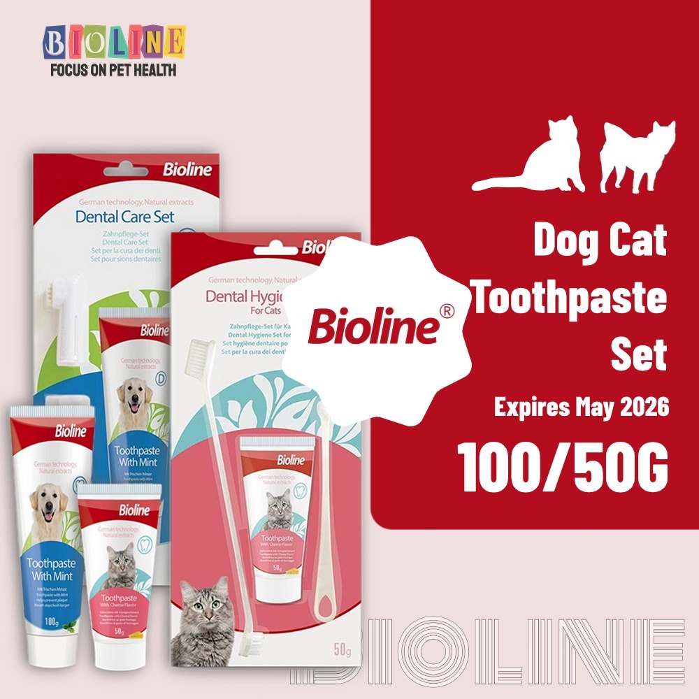 Bioline dog toothpaste for dogs cat pet dog toothbrush for dog and