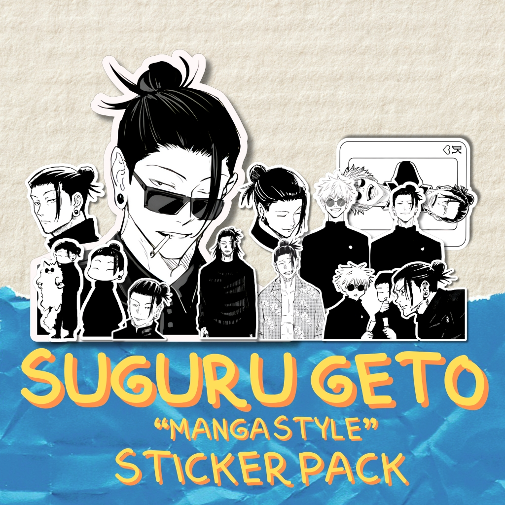 Suguru Geto Jujutsu Kaisen JJK 12pcs Sticker Pack | Die-Cut Matte ...