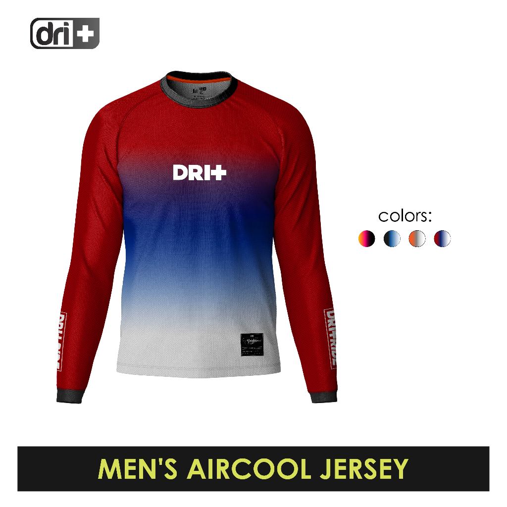 Dri Plus Men's Vivid Odor Free Motorcycle Jersey Long Sleeve ...