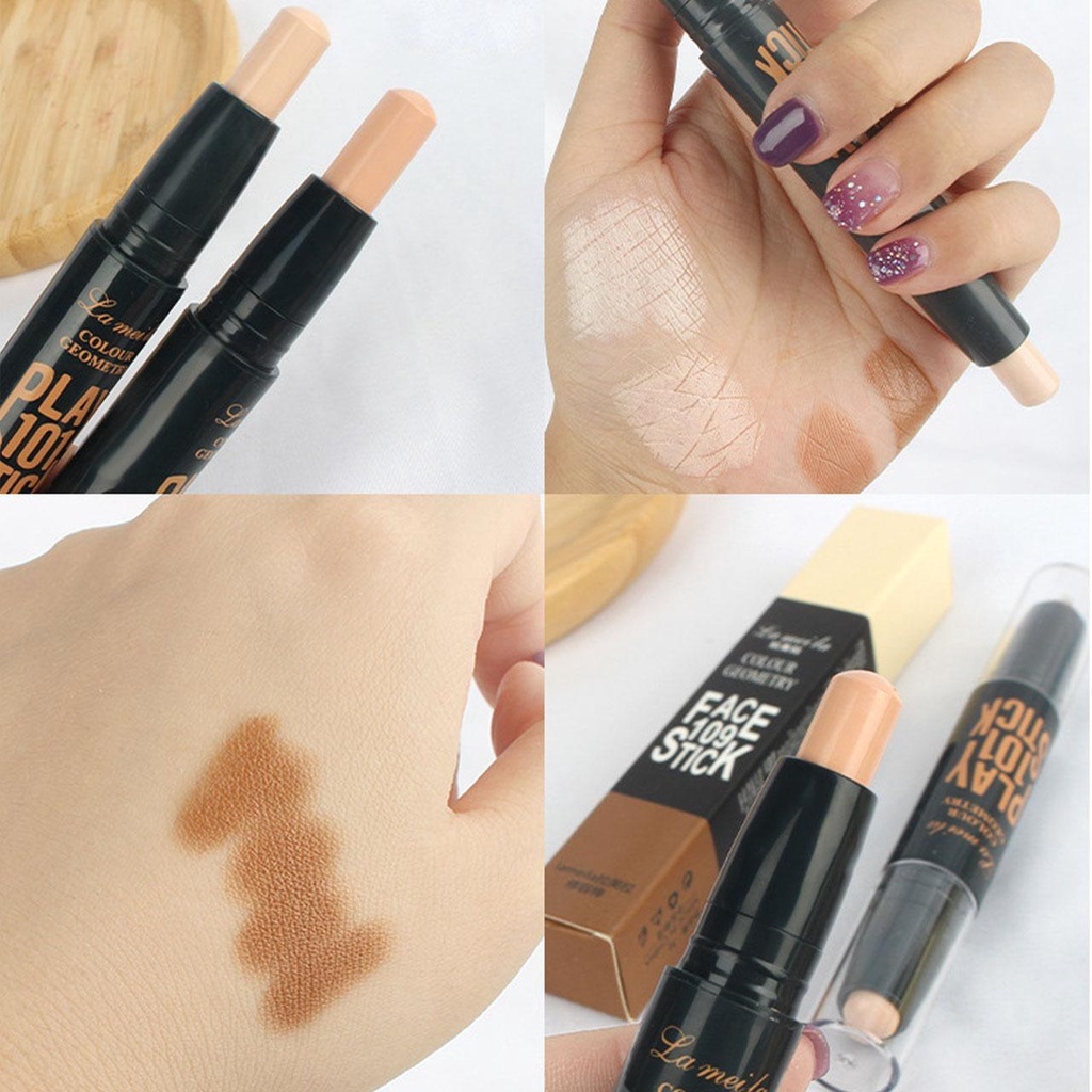 2 In1 Concealer Highlight Shadow Face Contouring Makeup | Shopee ...