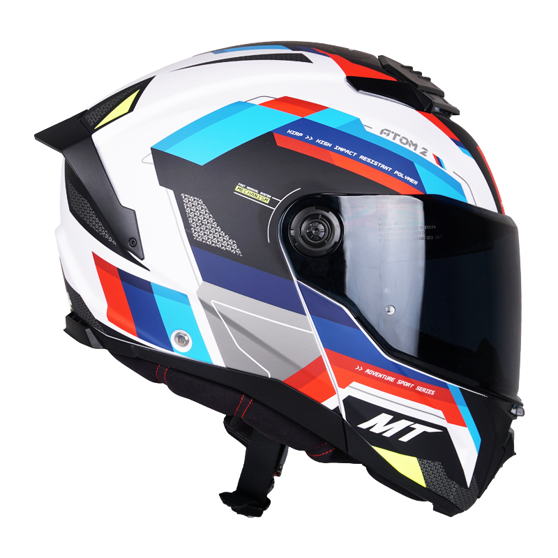 MT Atom 2 SV GD - BAST Modular Dual Visor Helmet (FREE Clear Visor ...