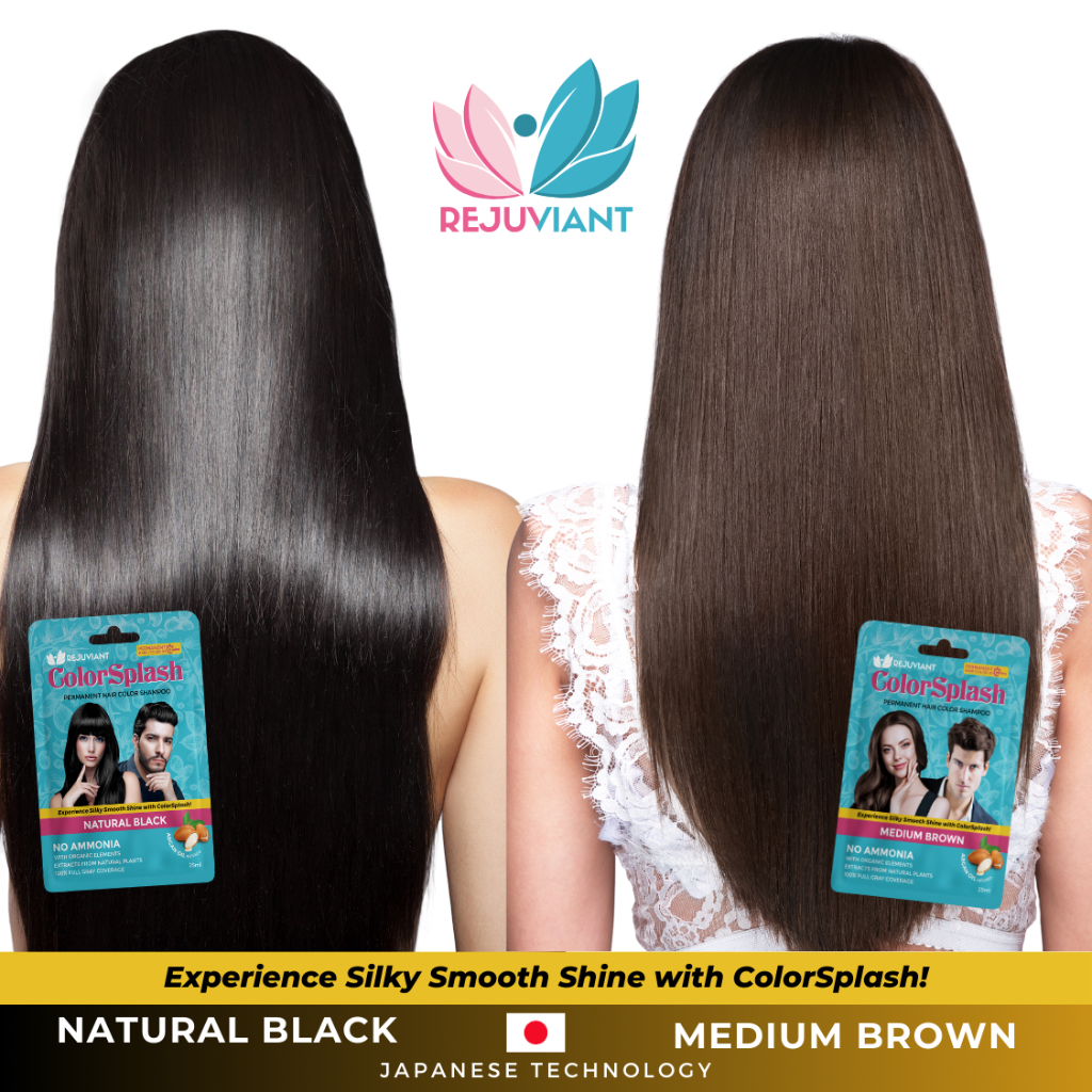 Rejuviant Ph Medium Brown Colorsplash Permanent Hair Color Shampoo ...