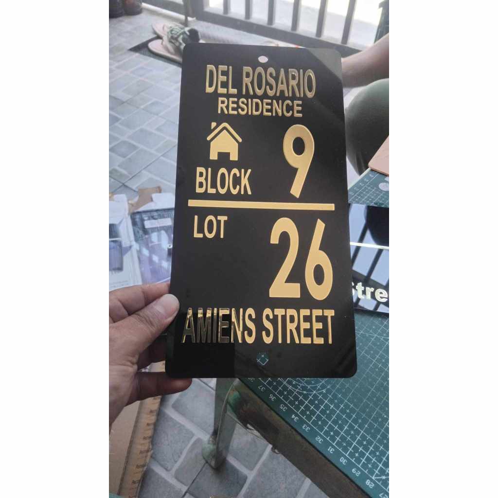 10x5 inchinch vinyl sticker House Plate Signage/Marker/Acrylic | Shopee ...