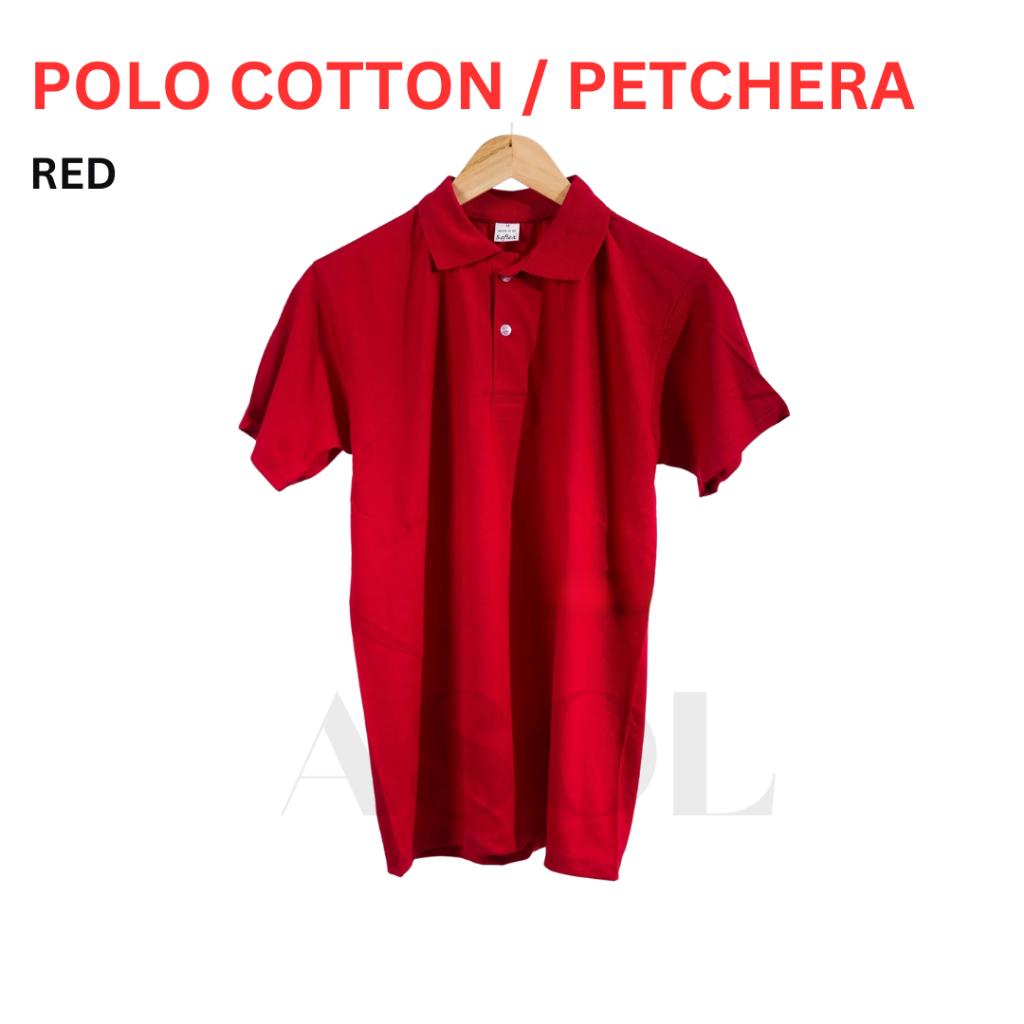 POLO COTTON | PETCHERA | UNISEX | SOFTEX, SOUTHPORT, WHISTLER | RED ...