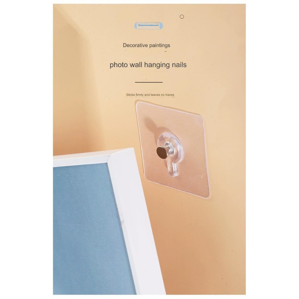 Non-trace Wall Hooks 10-pack Nail-in Heavy Duty Hangers - View #10