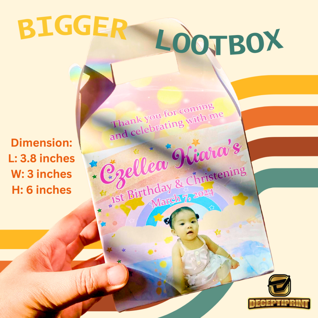 Personalized big size lootbox available in all themes (free layout, DIY ...