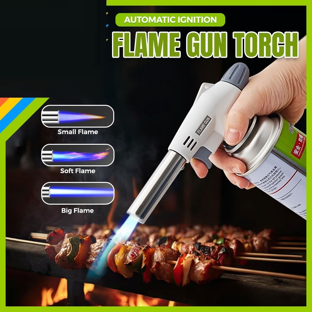 GDPLUS Automatic Ignition Adjustable Butane Gas Flame Jet Burner Torch ...