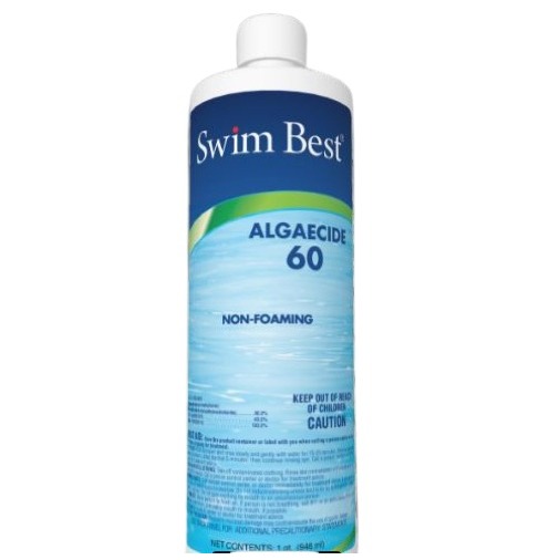 Pooltrine 60 Algaecide and Water Clarifier for Swimming Pools, 1 qt (32 ...