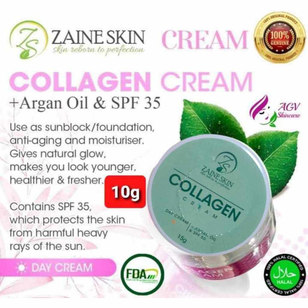 ZAINE 10g COLLAGEN CREAM/BLEACHING/PEELING(New Label. Please see the