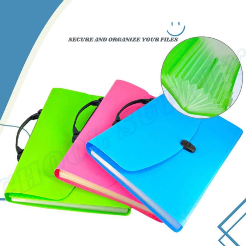Expanding Envelope File with Handle - A4 to Legal size Paper Organizers ...
