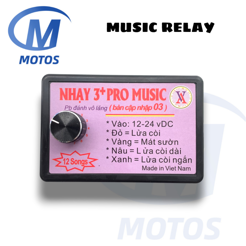 Motosph Motorcycle Pc Nhay Pro Music Rapid Horn Relay For