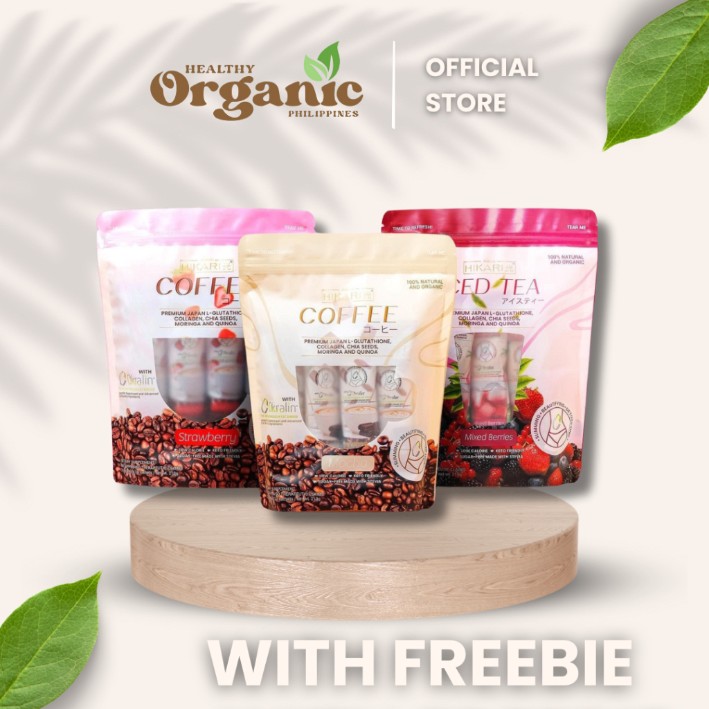 HIKARI Drink Coffee Glutathione Strawberry Mocha Mixed Berries Slimming ...