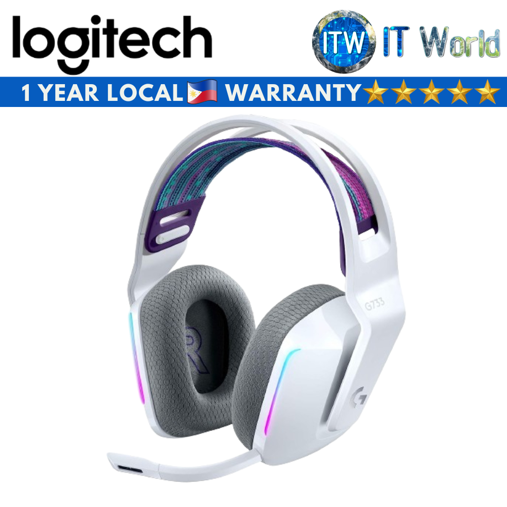 Itw Logitech G733 Lightspeed Wireless Rgb Gaming Headset Black White Shopee Philippines