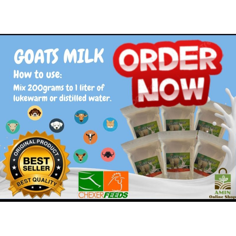 Goats Milk (milk replacer for orphaned animals) 1KG Shopee Philippines