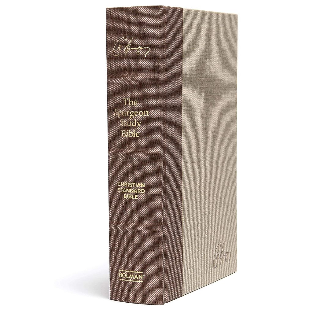 CSB Spurgeon Study Bible, Brown/Tan Cloth Over Board, Black Letter