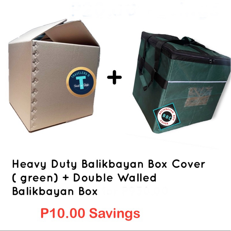 Heavy Duty Green Balikbayan Box Cover + Heavy Duty Double Walled ...