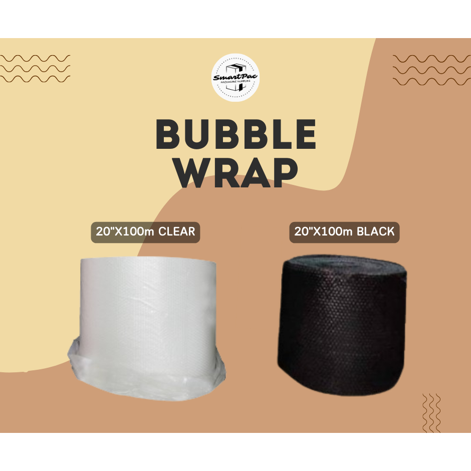 BUBBLE WRAP 20 INCHES (CLEAR/BLACK) | Shopee Philippines