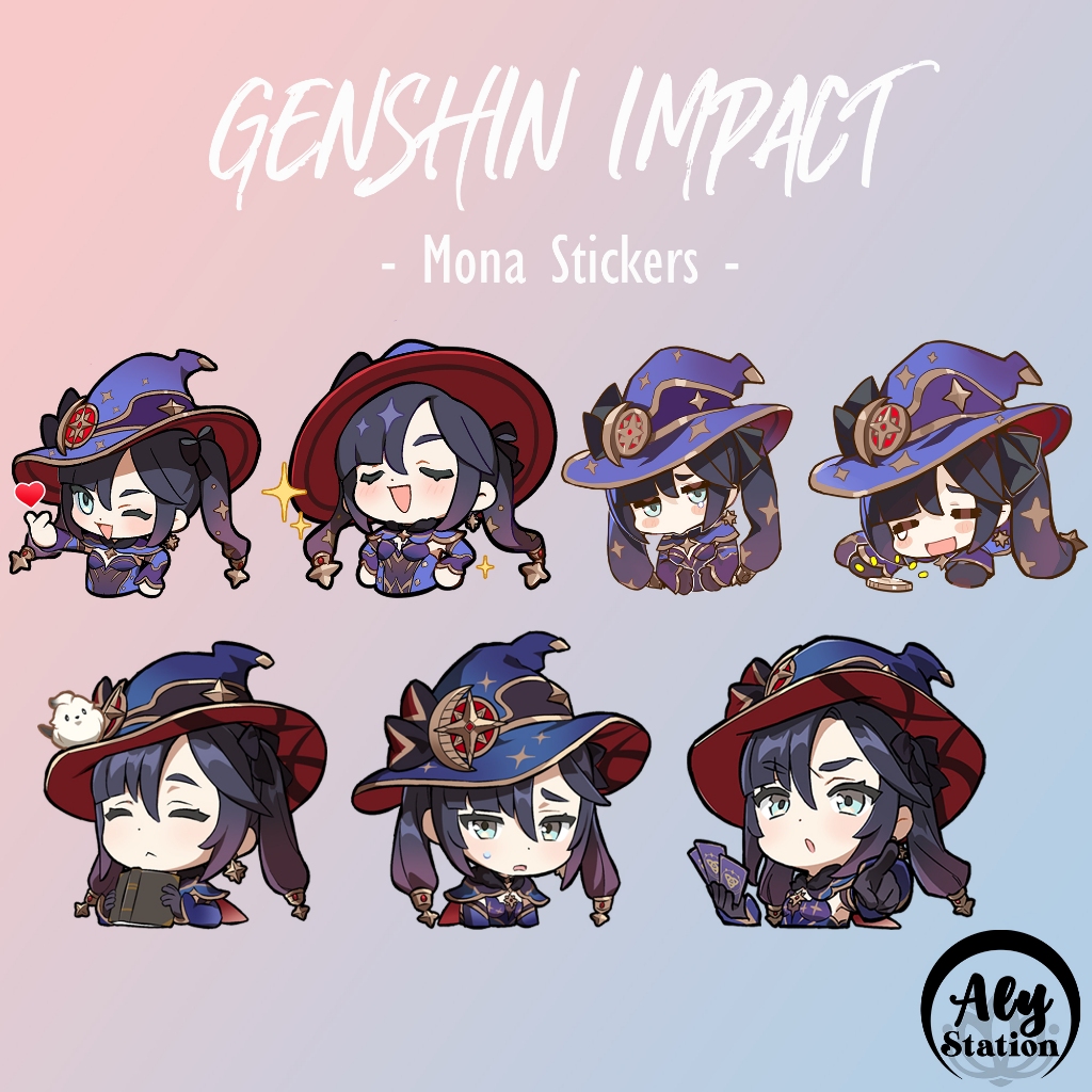 Genshin Impact Mona Stickers | Shopee Philippines