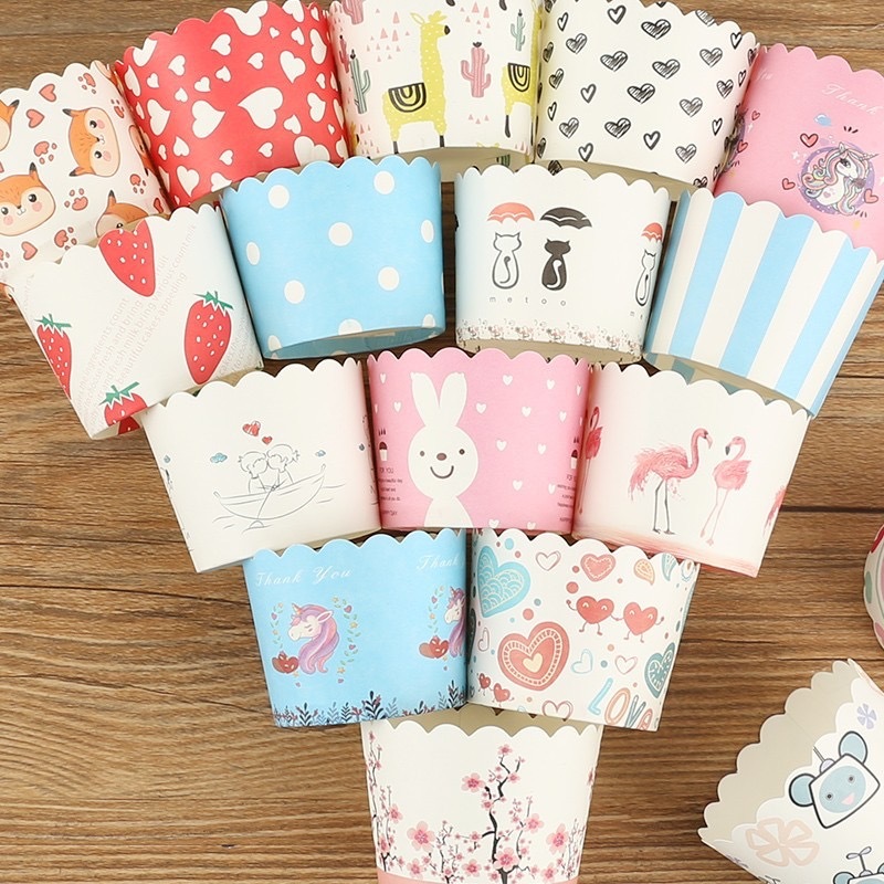 Cartoon Cupcakes High-temperature Baking Mafen Cup Steaming Baking ...