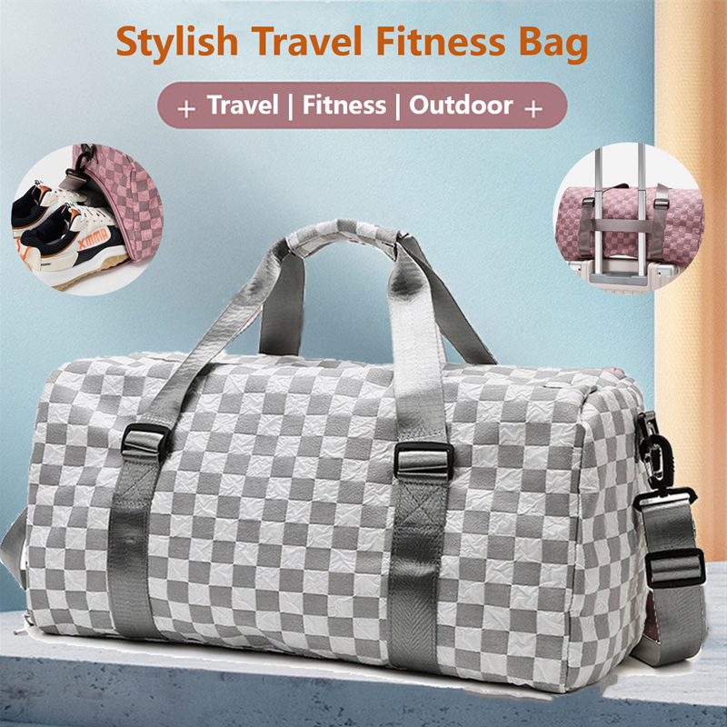 Sports Gym Bag with Shoe Compartment Travel Duffle Bag for Women Men Waterproof Fitness Carry On Bag Shopee Philippines