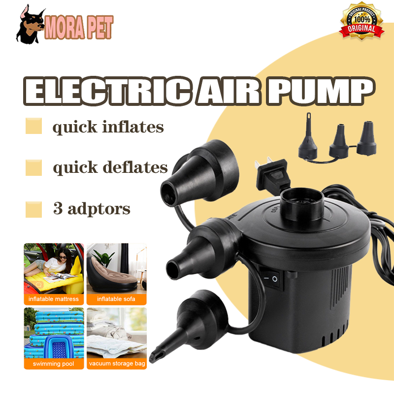 Electric Air Pump Inflate Deflate Home Air Mattress Swimming Pool Air ...