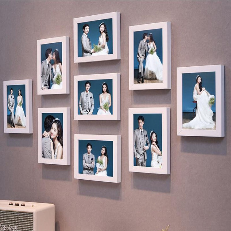9Pcs 7 inch Picture Frames for Wall Photo Set picture frame wall decor ...