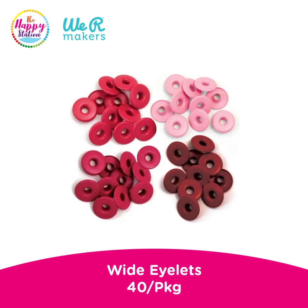 Eyelets Wide 40er Packung - Grau, 1/2 Zoll Kopf, 3/16 Zoll Loch, Für Scrapbooking & Basteln