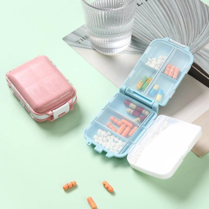 3 Layer Pill Storage Box Medicine Dispenser Divider Organizer 8 Grids ...