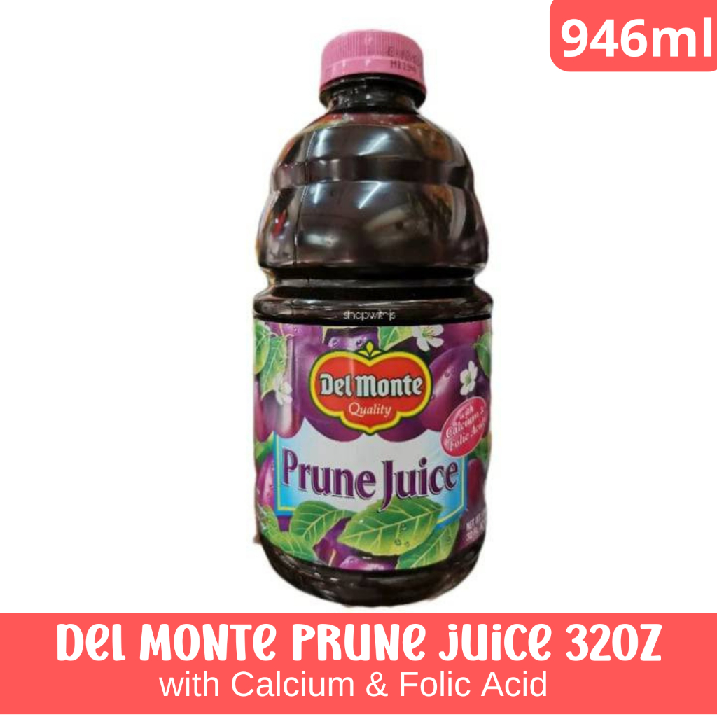 Del monte Prune juice with calcium and folic acid 946ml | Shopee ...