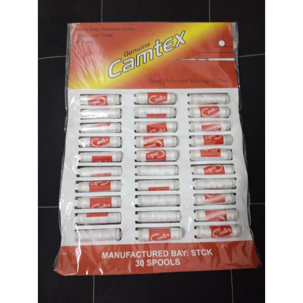 30 SPOOLS SEWING THREAD SINOLID 100METERS ASSORTED/WHITE/BLACK [ ABC ...