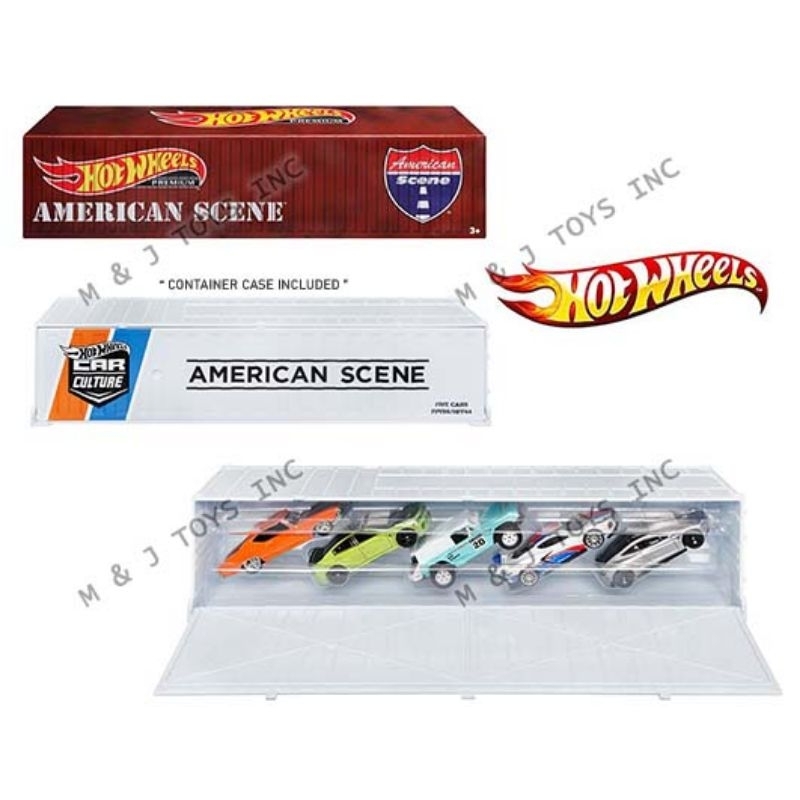 Hot wheels Premium American scene container box set | Shopee Philippines