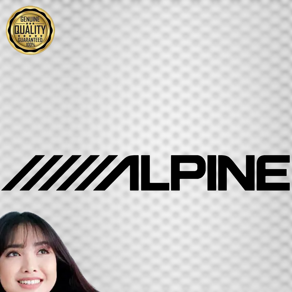 ALPINE CUTOUT STICKER 2 PCS 12 INCHES | Shopee Philippines