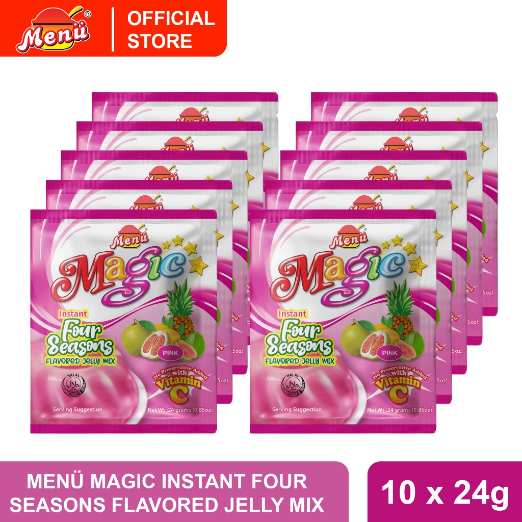 Menu Magic Jelly Four Season 24g x 10 Packs | Shopee Philippines