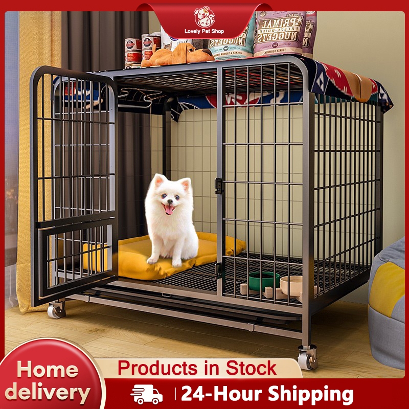 Shipping Crate For Animals Mobile Square Tube Wire Dog Cage Heavy