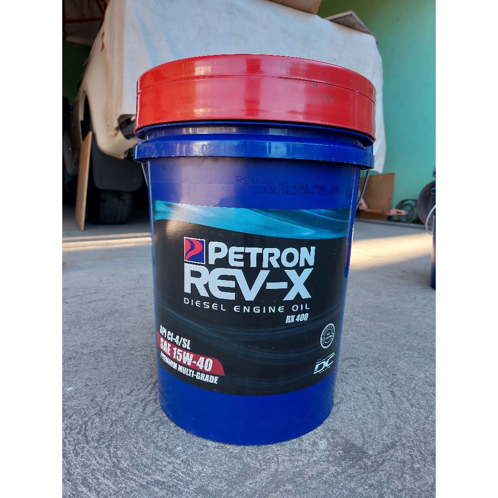 Petron Rev-X RX400 Premium Multi-Grade Sae 15W-40 Diesel Engine Oil 18 ...