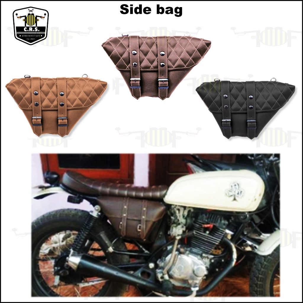 Saddlebag Motorcycle 2pcsSide bag Cafe racer and scrambler partssold by pair Shopee Philippines