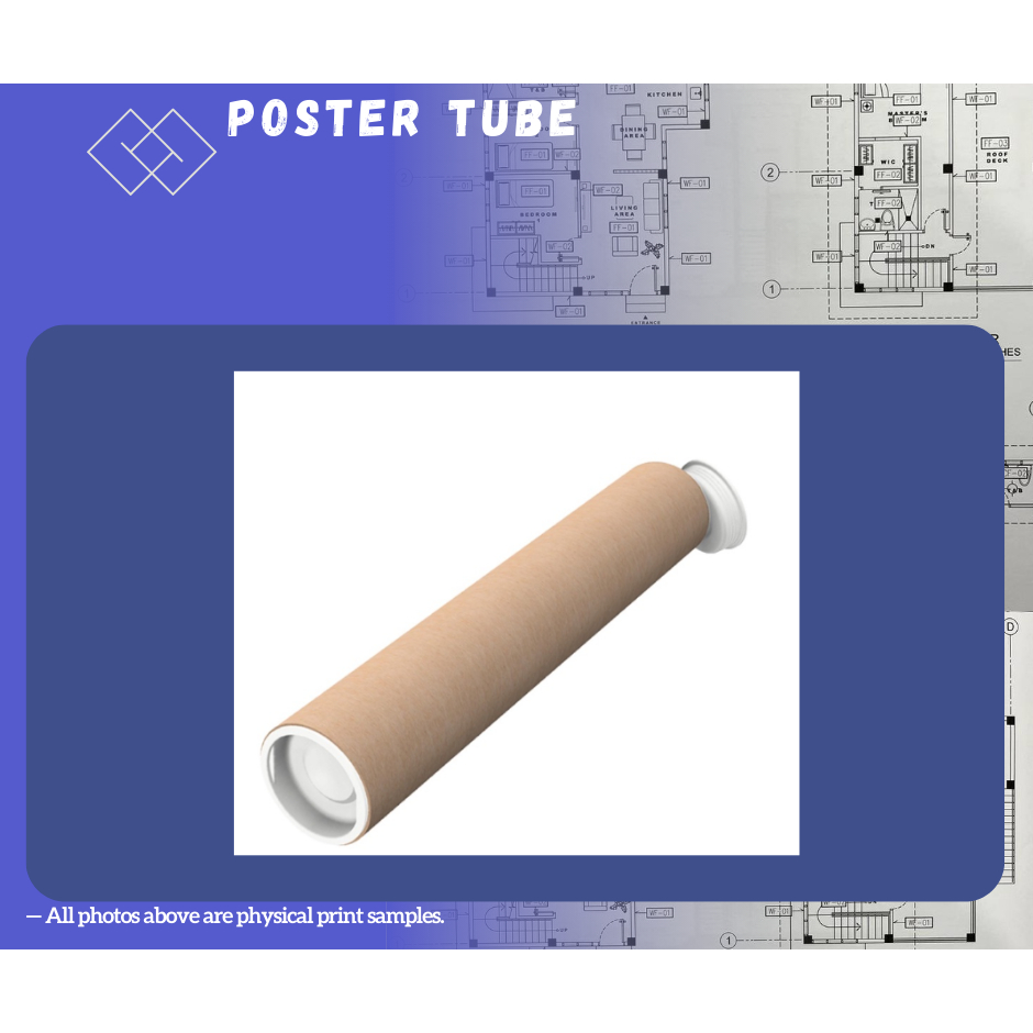 POSTER TUBE FOR BLUEPRINTS/FLOORPLANS | Shopee Philippines