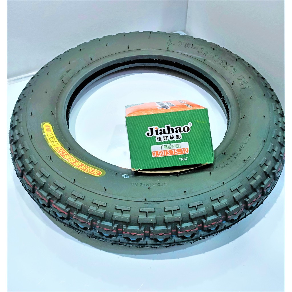 ebike tire 3.75-12 tube type with interior 4ply nylon thread all season ...