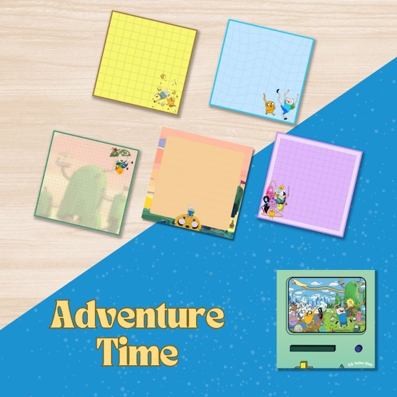 Adventure Time Themed Notepads - 35/50/70 with Cover | Shopee Philippines